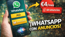 Usas WhatsApp? A partir de ahora te tocará pagar o comerte anuncios